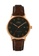 Timex brown Timex Waterbury Automatic 40mm - Rose Gold-Tone Case, Brown Strap (TW2T70100) 3ACE7AC2077985GS_1