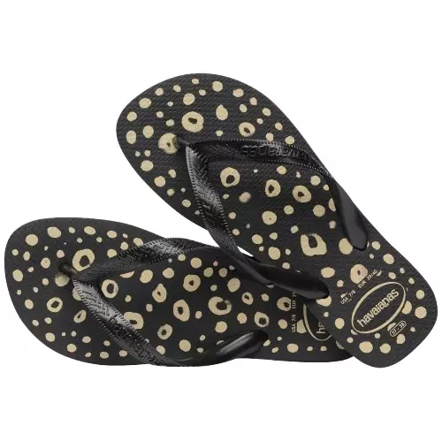 [ONLINE EXCLUSIVE] Havaianas 0090 Top Animals Black - Sandal Wanita