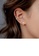 Glamorousky white 925 Sterling Silver Plated Gold Fashion Temperament Cross Double Layer Geometry Single Ear Clip with Cubic Zirconia 8D102ACD3FB969GS_4