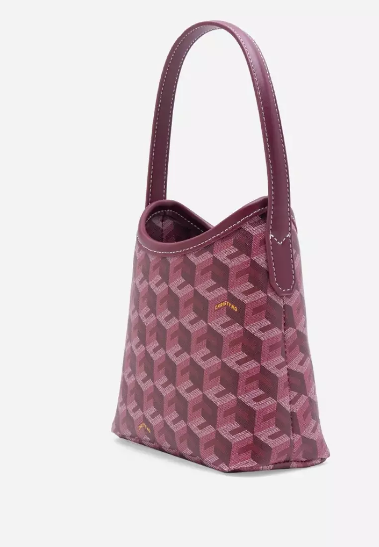 Alesso Micro Hobo Bag Burgundy