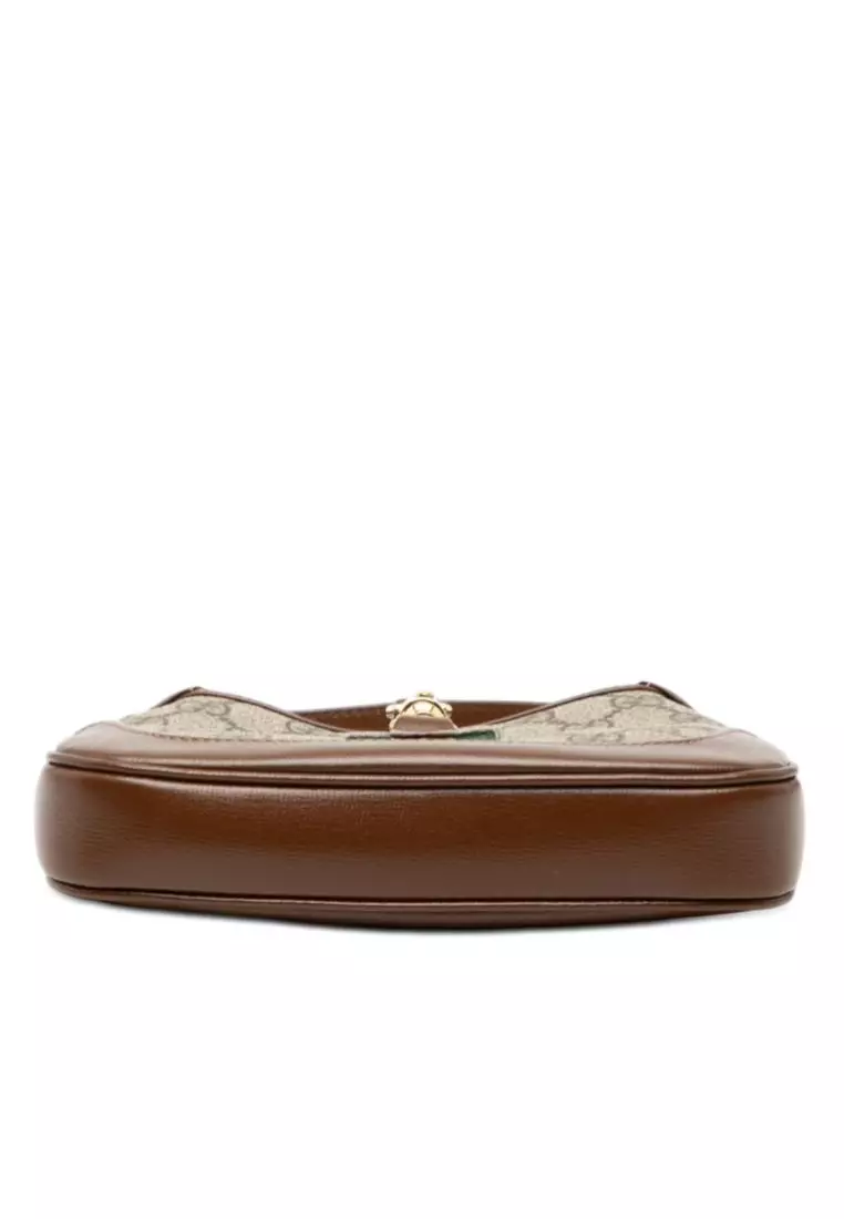 二手 Gucci Mini Gg Supreme Web Jackie 1961 斜背包