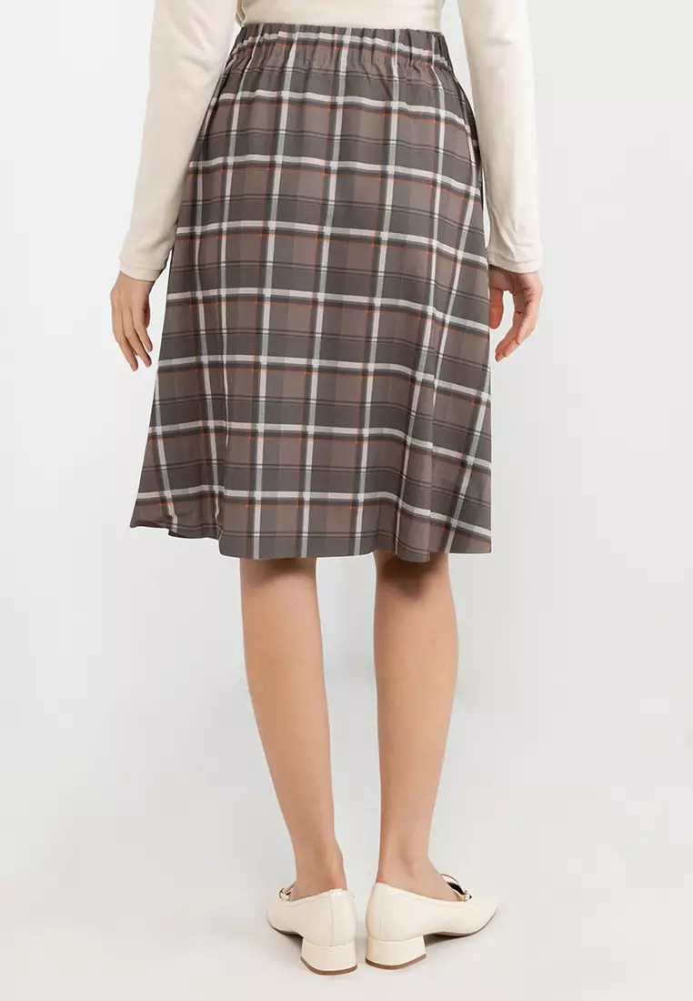 格紋半身裙