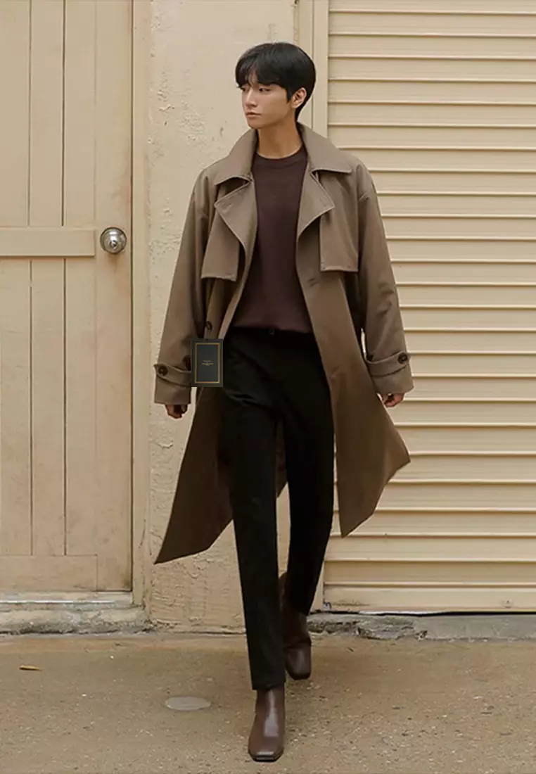 Thin Double Breasted Trench Coat MYQ8350