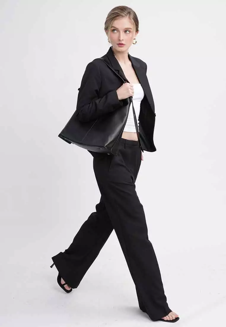 Naya Classic Wide-Leg Trousers