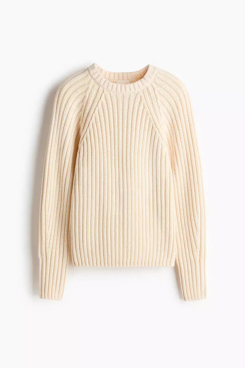 Rib-knit jumper