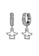 Her Jewellery silver Dangling Huts Earrings (White Gold) - Made with Swarovski Crystals 6A196ACD891DC2GS_2