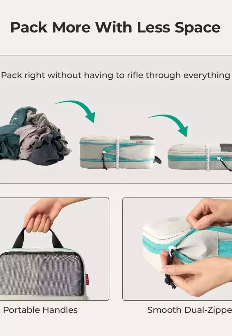 Bagsmart Blast 6-In-1 Compression Packing Cubes (Peyote)