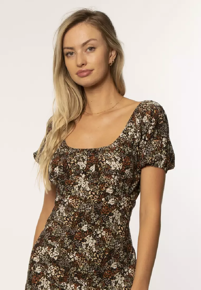 SERANA SS WVN DRESS