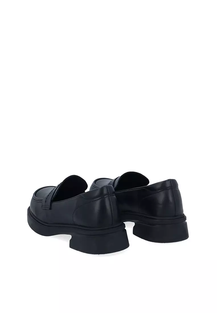 Black Mod Line Loafers