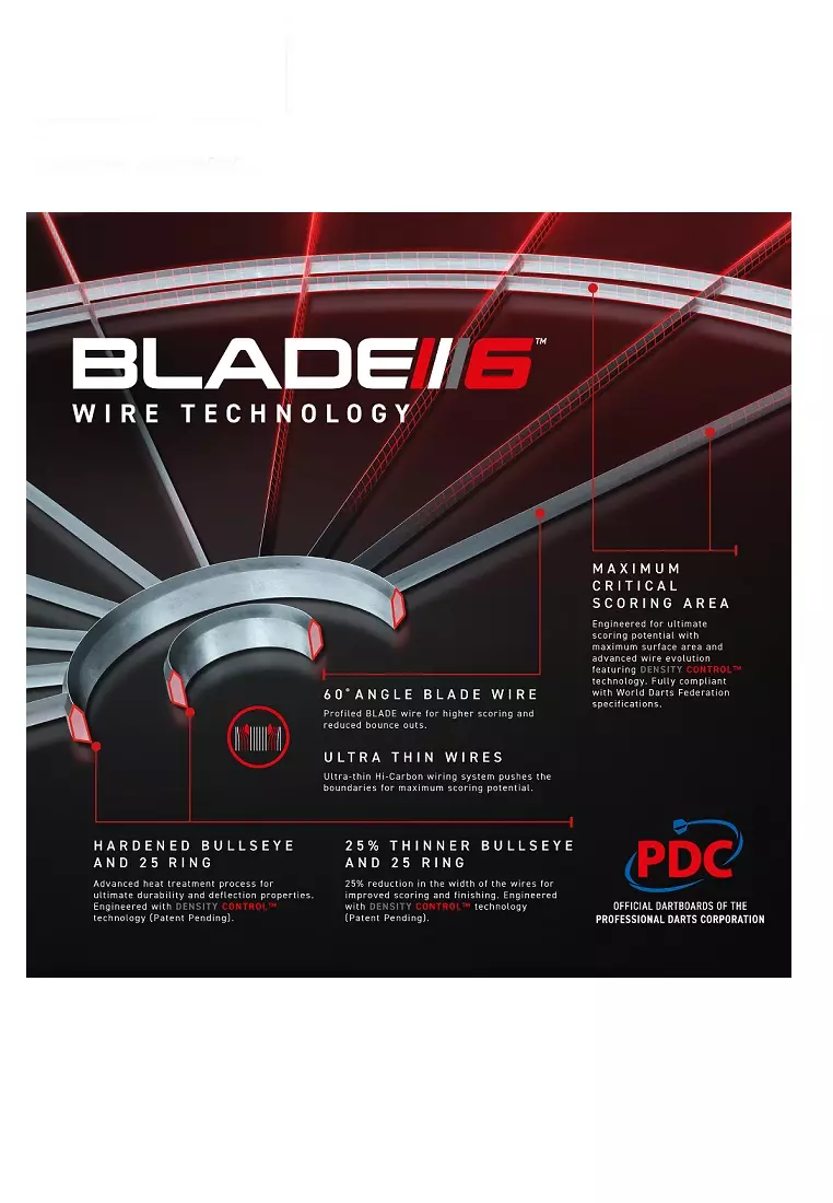 Dartboard Blade 6 Carbon Triple Core