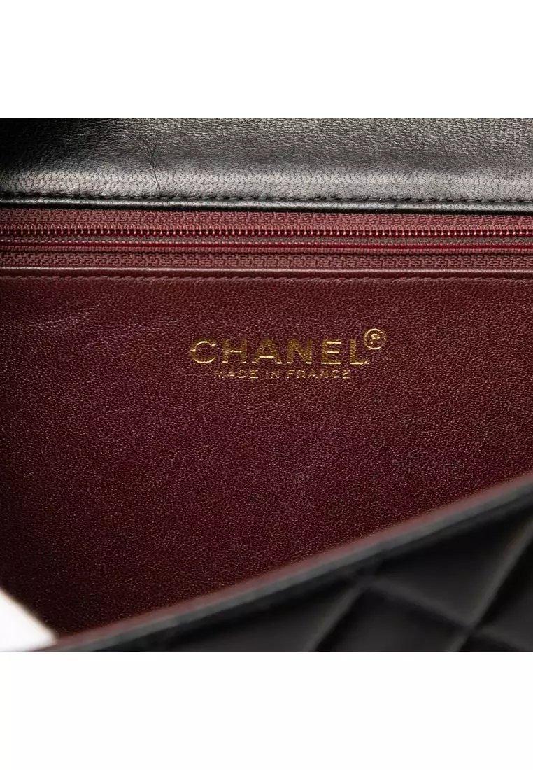 Pre-Loved Chanel Small Cc Quilted Lambskin Single Flap
