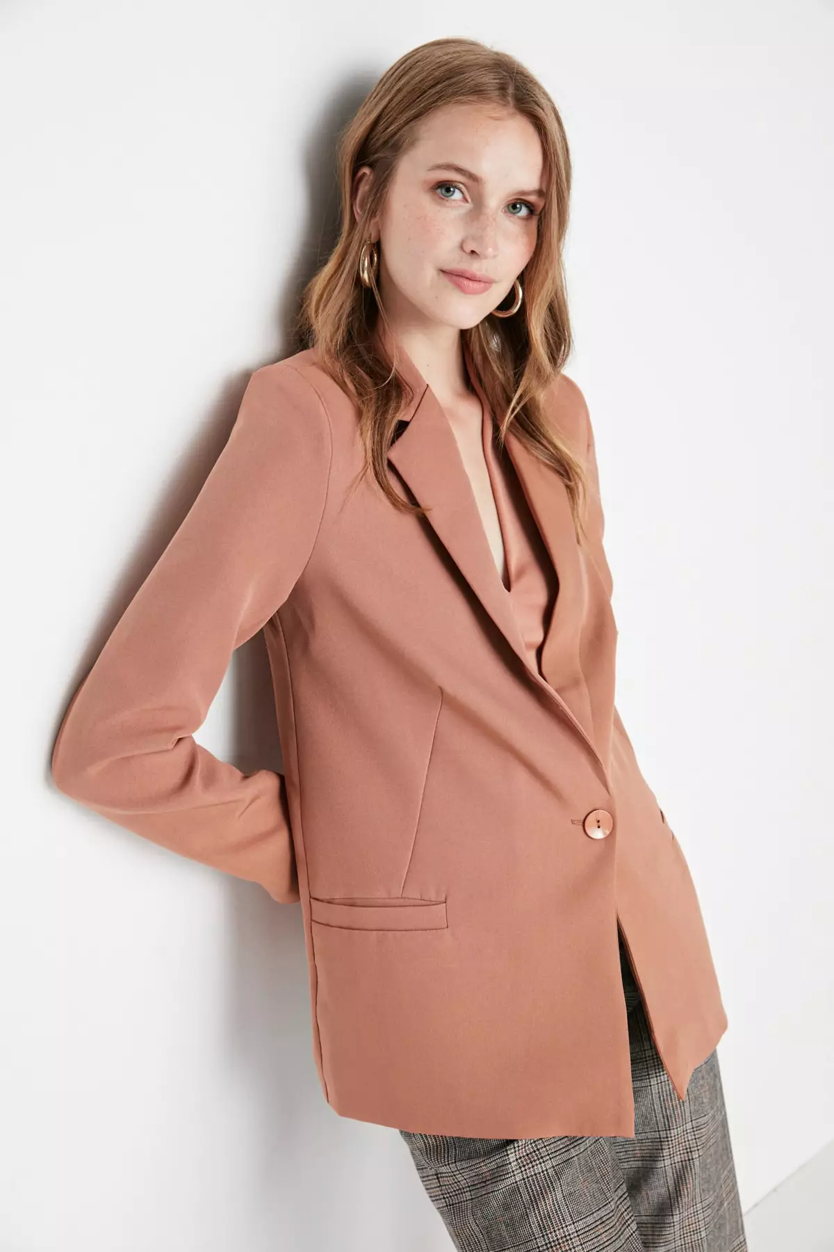 Printed Lining Blazer Jacket