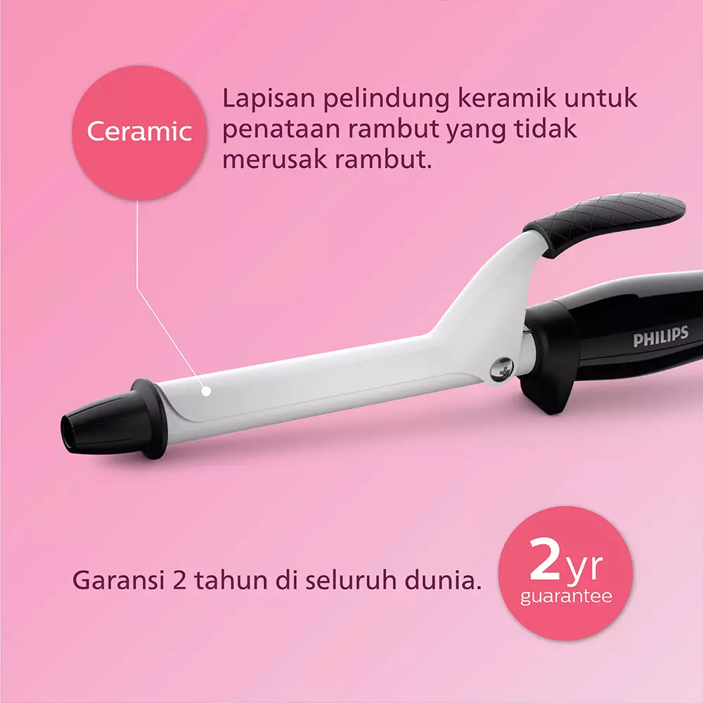 Philips Beauty Set - Hair Straightener + Curler (Catokan &Pengeriting)