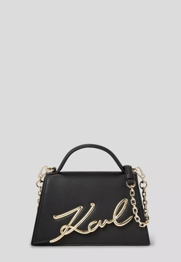 K/SIGNATURE 2.0 MEDIUM CROSSBODY BAG BLACK