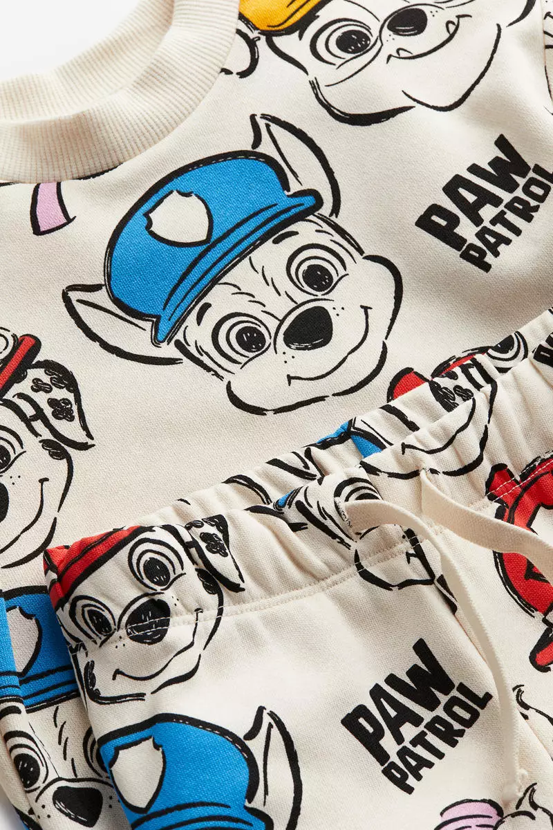 Paw Patrol 2-piece printed sweatshirt set