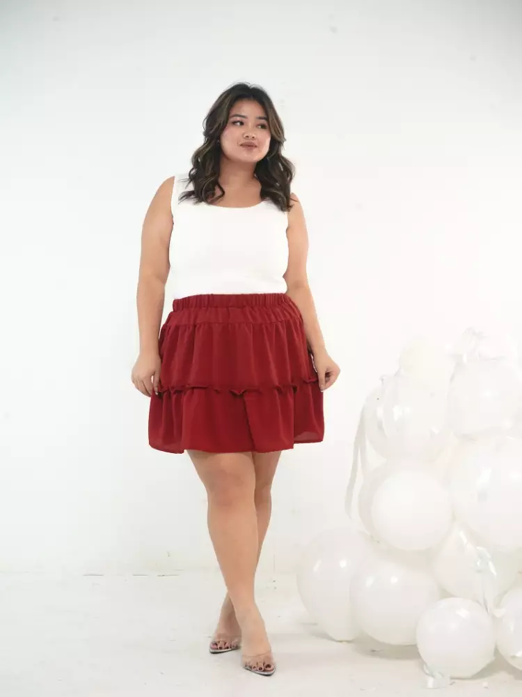 xtramiles Ladies skorts dottie skort red