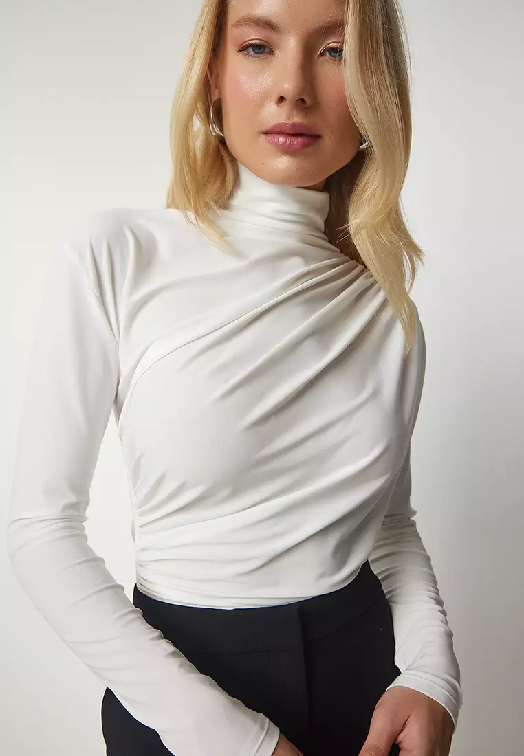 Basic Shirred Detail Blouse