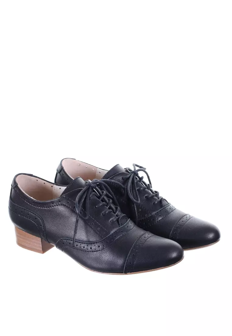 Low discount heel oxford