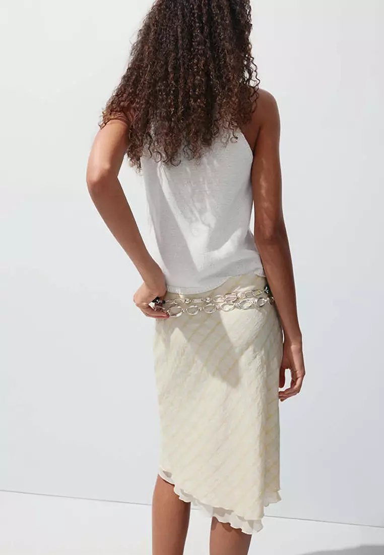 Knitted Top With Draped Neck