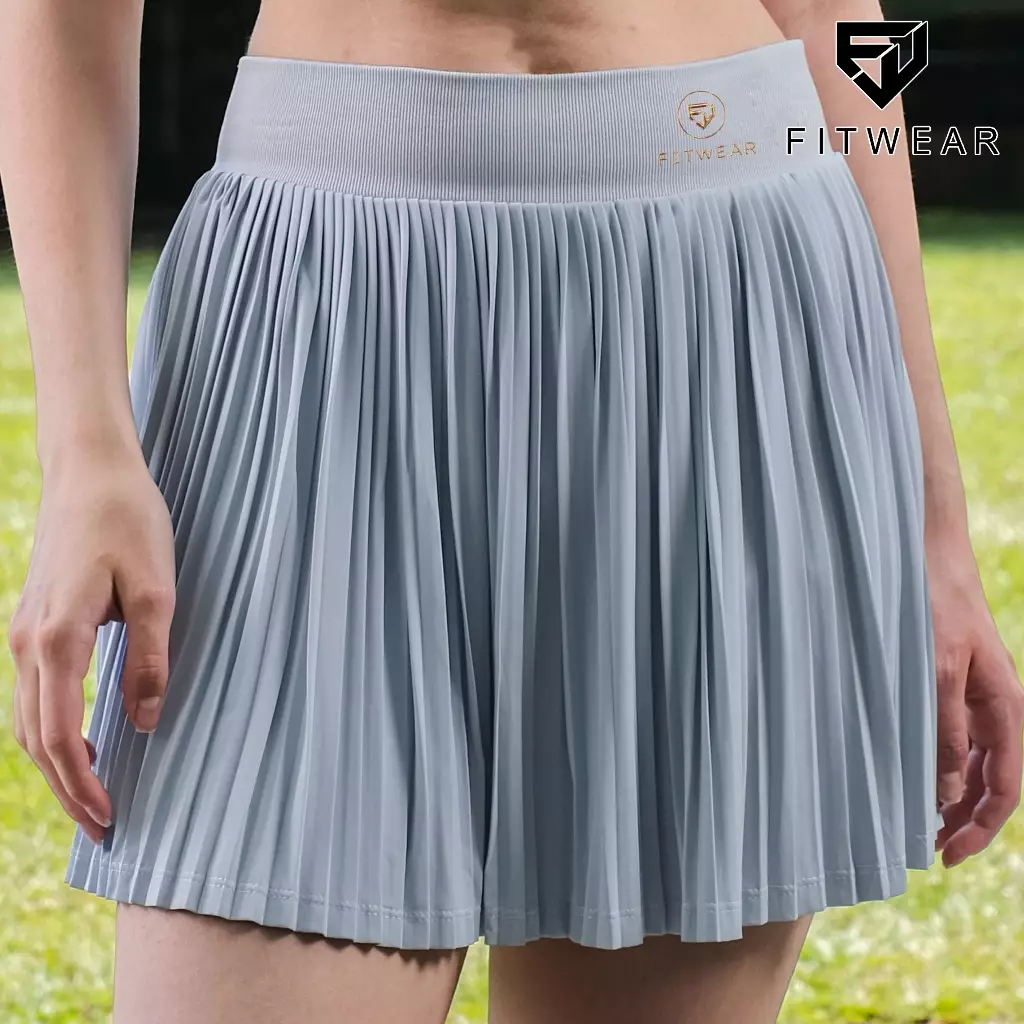 Fitwear Rok + Inner Padel Wanita Olahraga PRISCILLIA NARROW PLEATS - BABY BLUE