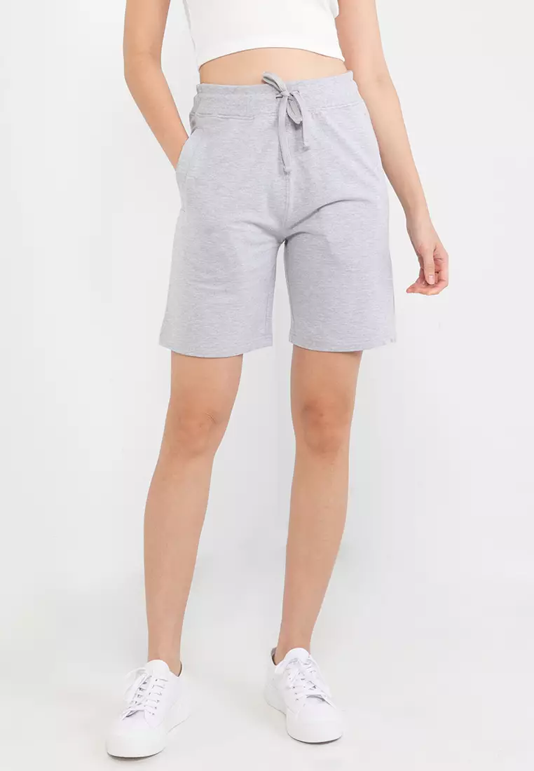 Denim discount sweat shorts