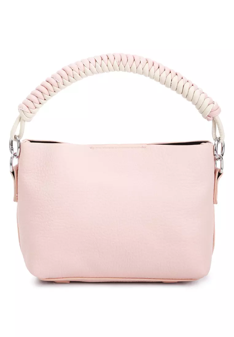 Cable Cord Strap Mini Bag In Pink