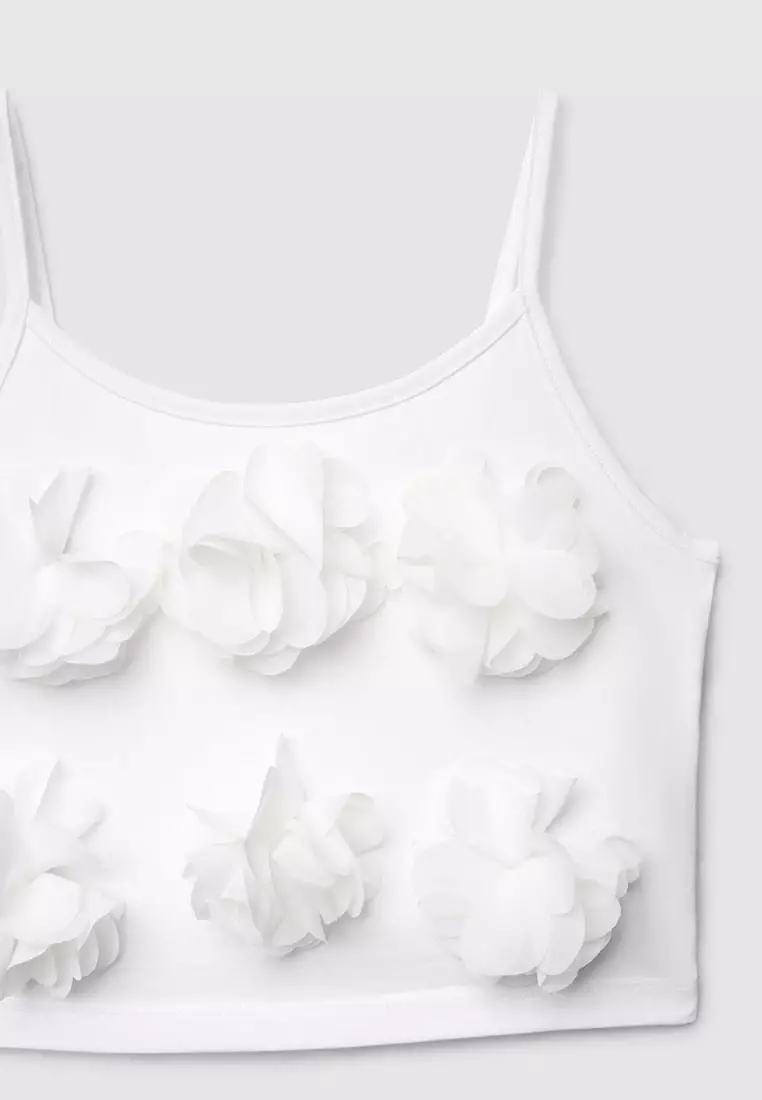 Floral Cami Crop Top for Girls