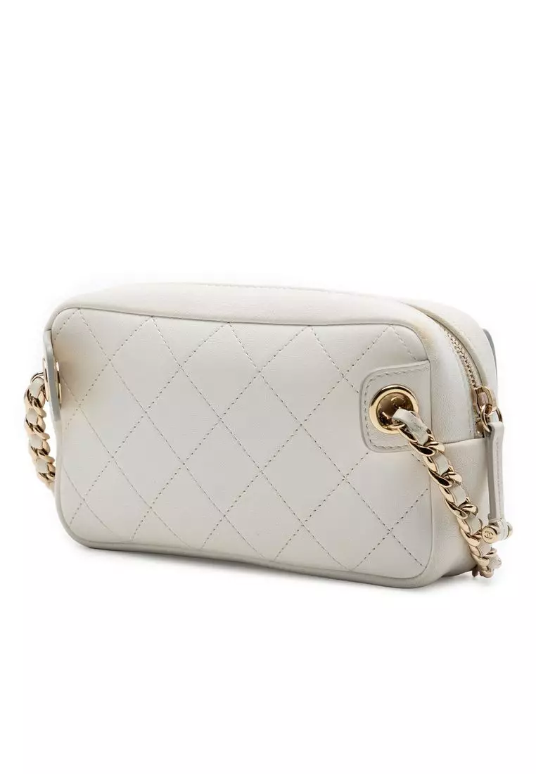 Pre-Loved Chanel Quilted Goatskin Casual Trip Waist Bag