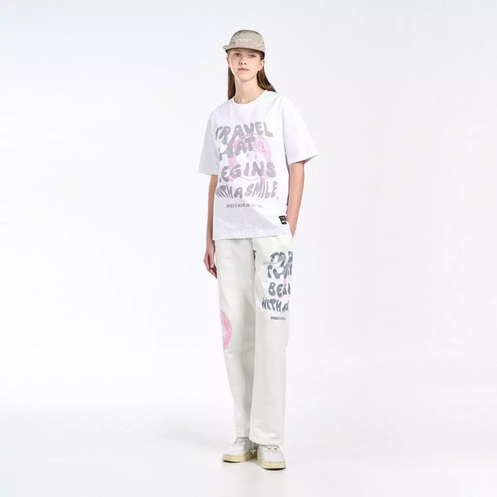 関税込★ACME DE LA VIE X Smiley★TRAVEL THAT BEGINS T-SHIRT Buy acmé de la vie x Smiley® Travel That Begins Short Sleeve