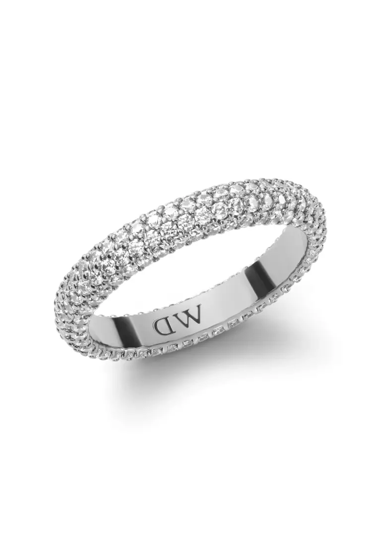 Pavé Crystal Ring Silver Fashion Ring for women and men - Stainless Steel & Crystal - DW Official Jewelry - Authentic