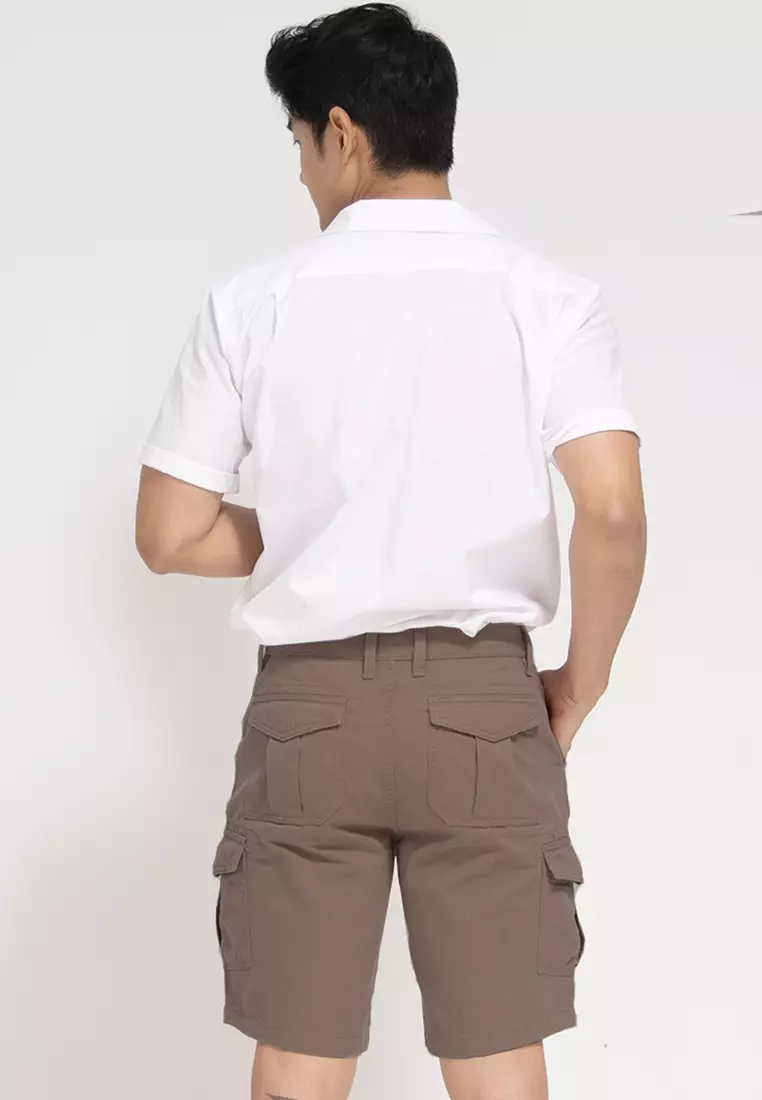 Celana Pendek Cargo Slimfit Dark Beige OXCON Short Pants