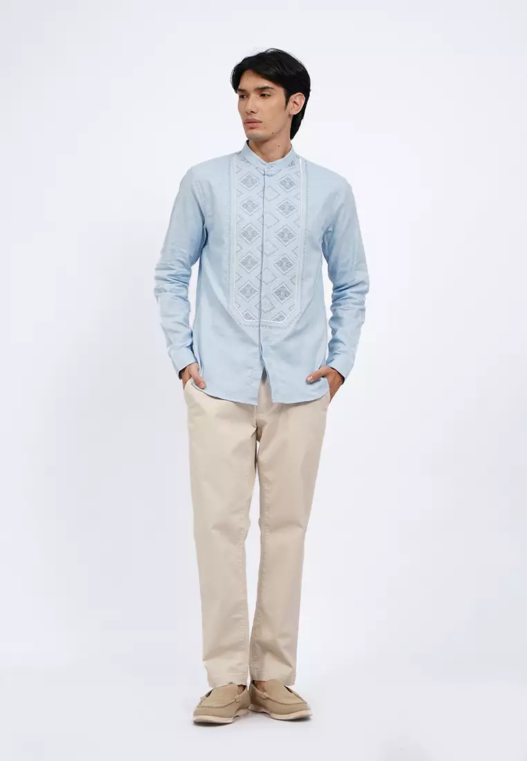 Embroidered Long Sleeve Koko Shirt