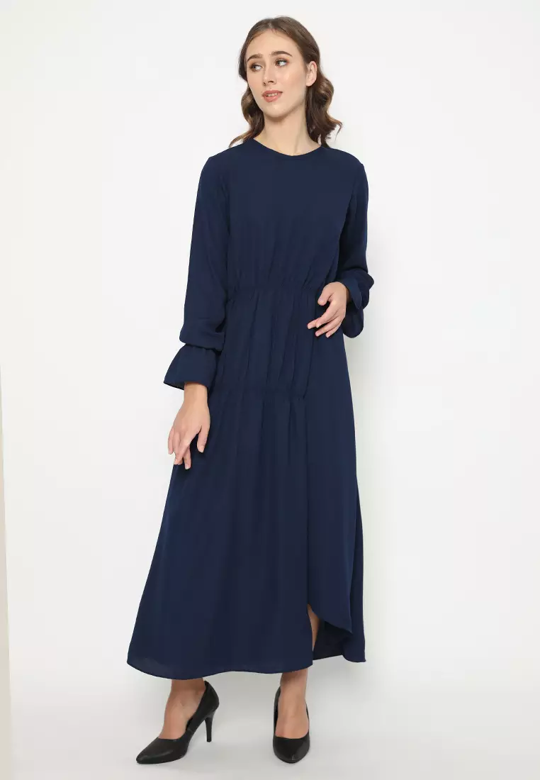 Amrita Midi Dress Navy
