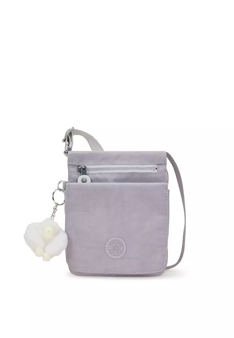 Kipling NEW ELDORADO Tender Grey Crossbody Bag
