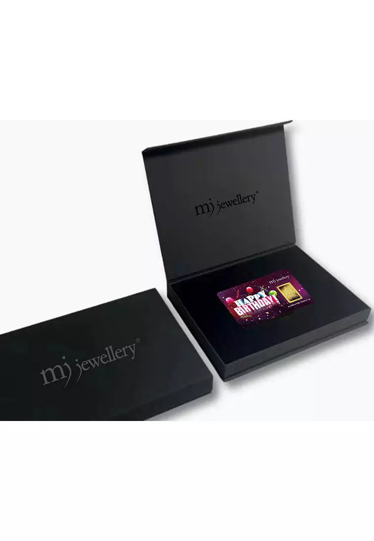 5G Gold Collection 999.9/24K Happy Birthday Series Gold Bar (1g)