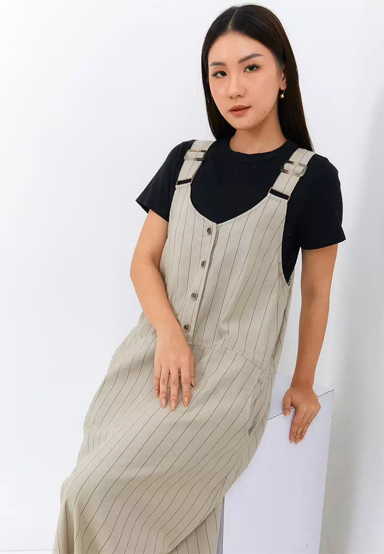 C2 Trebic Khaki Overall Wanita