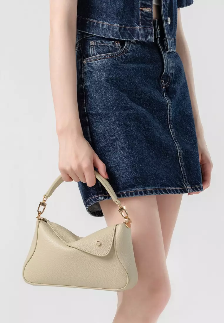 Nami Flap Bag Togo - Parchment