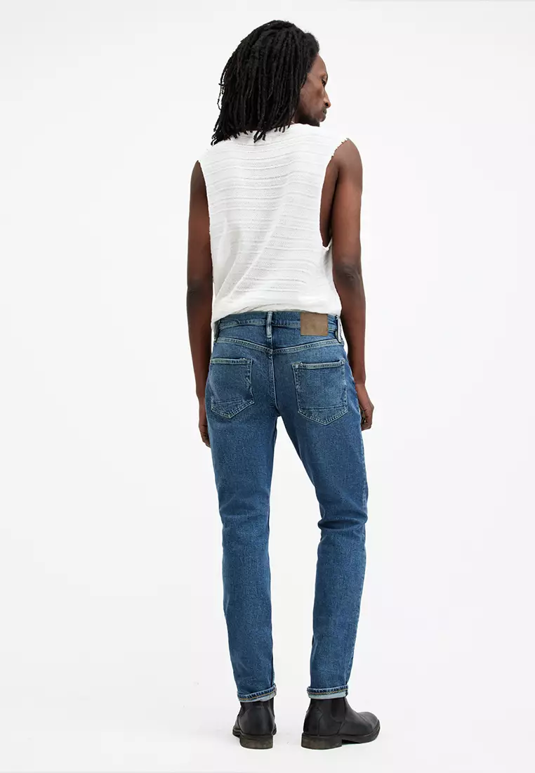 Buy AllSaints Rex Slim Fit Cropped Denim Jeans 2025 Online ZALORA