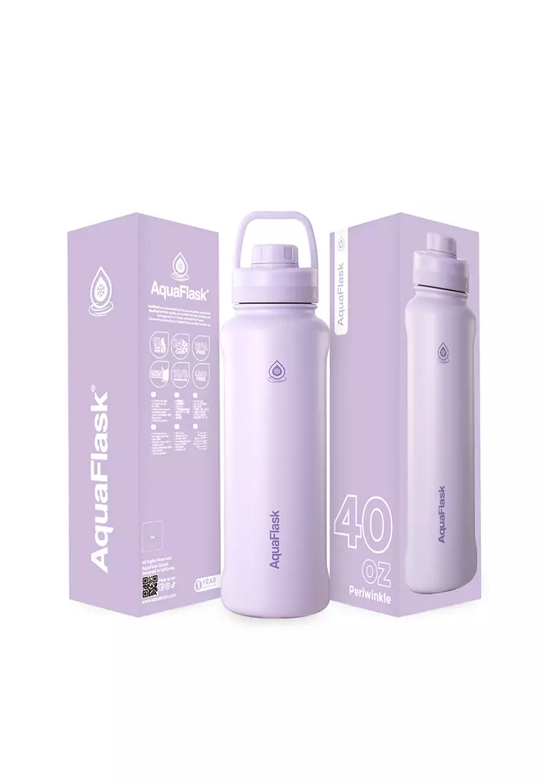 40oz Periwinkle New Sports Lid Bottle Wide Mouth Vacuum Insulated Stainless Steel Drinking Water Bottle