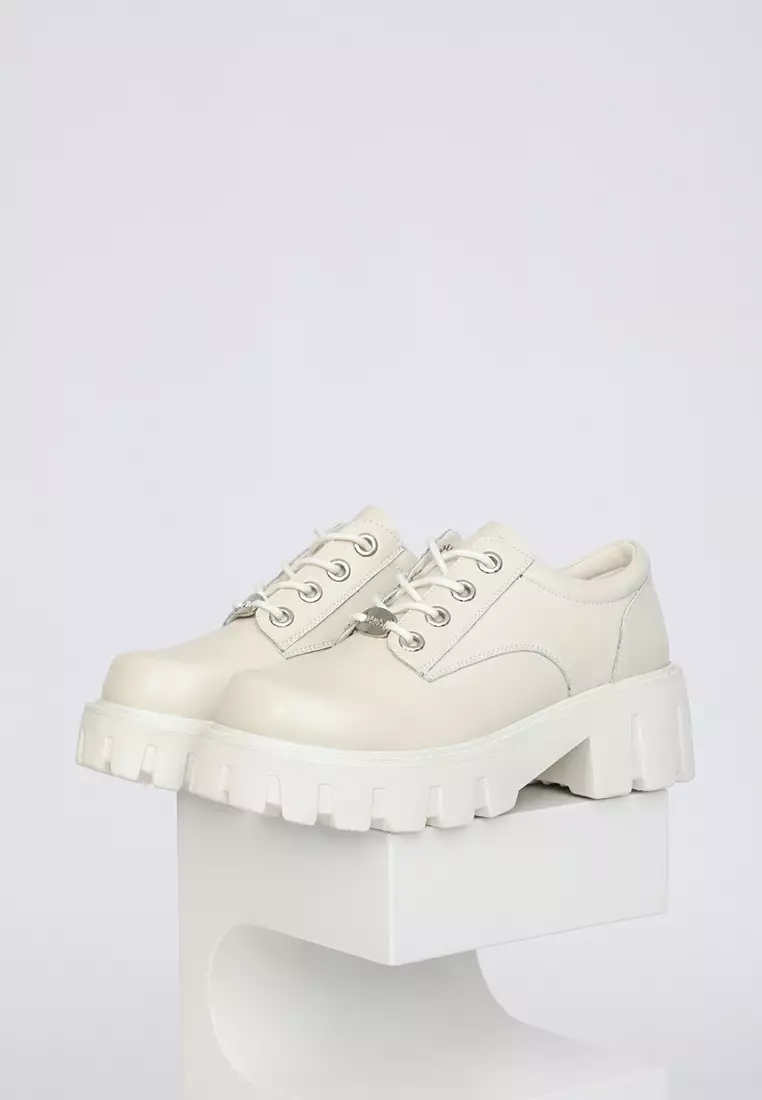 Platform Leather Derbys MZ03385