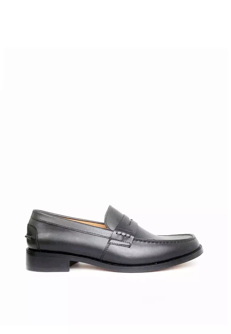 Discount on Bristol Shoes  shoes - SKU: Elliot Black Penny Loafer