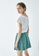 iROO green Basic Pleated Casual Shorts 0CBB6AA790954CGS_5