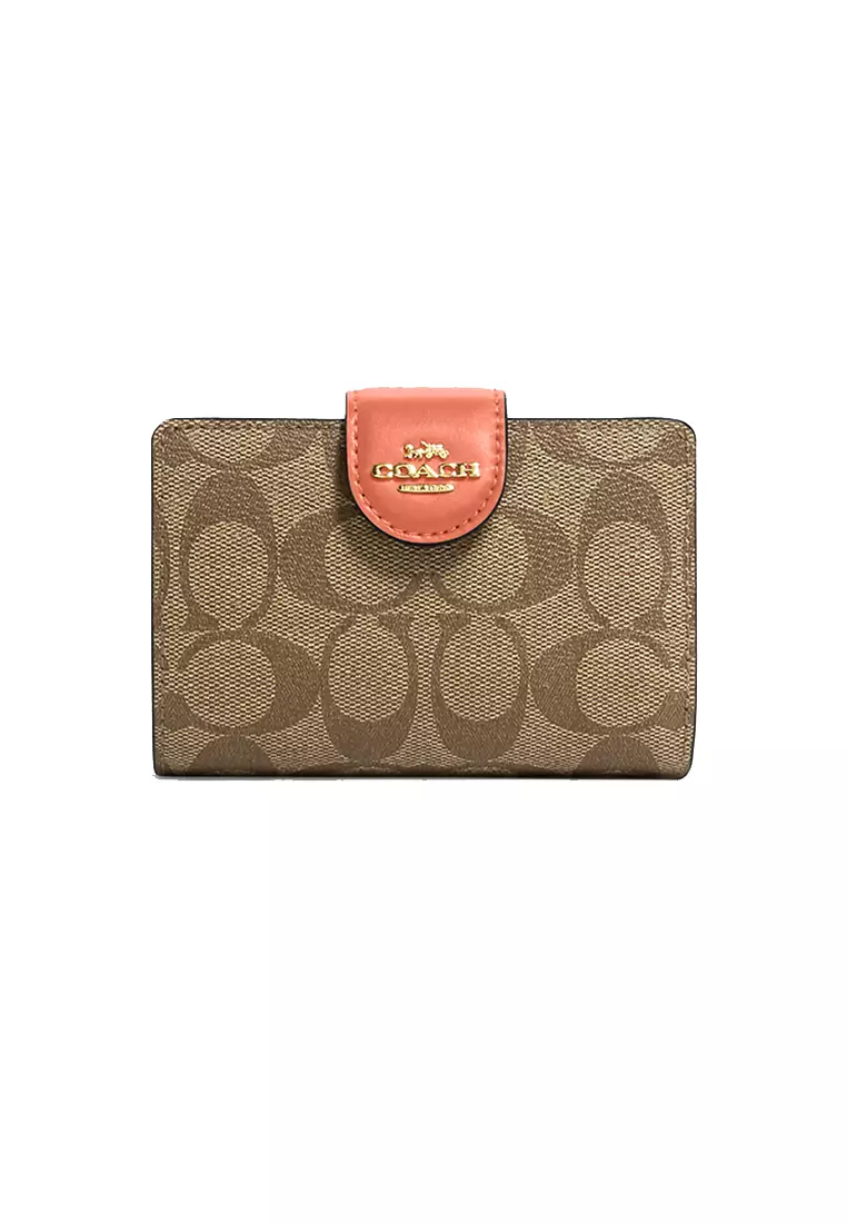 Michael Kors Jet Set Travel Large Trifold Wallet Sunset Rose Pink