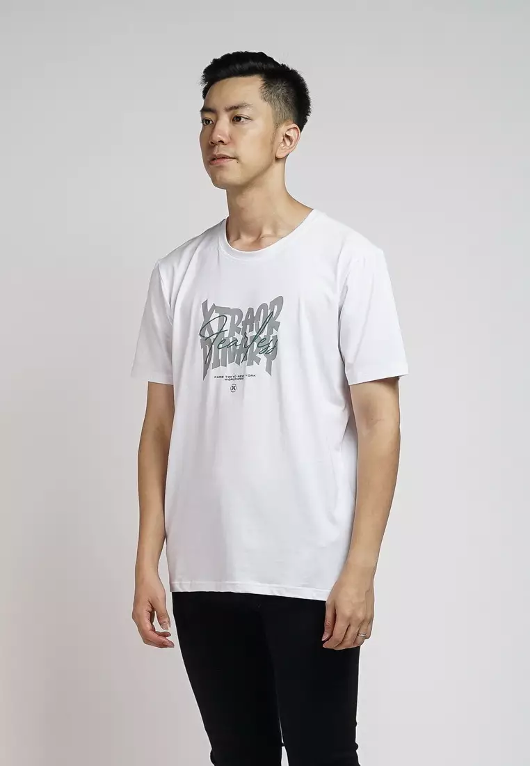 XTRAORDINARY T-Shirt Cotton Spandex Pria 48091