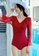A-IN GIRLS red Sexy Gauze Big Backless One-Piece Swimsuit B8E05USE5D3AF4GS_2
