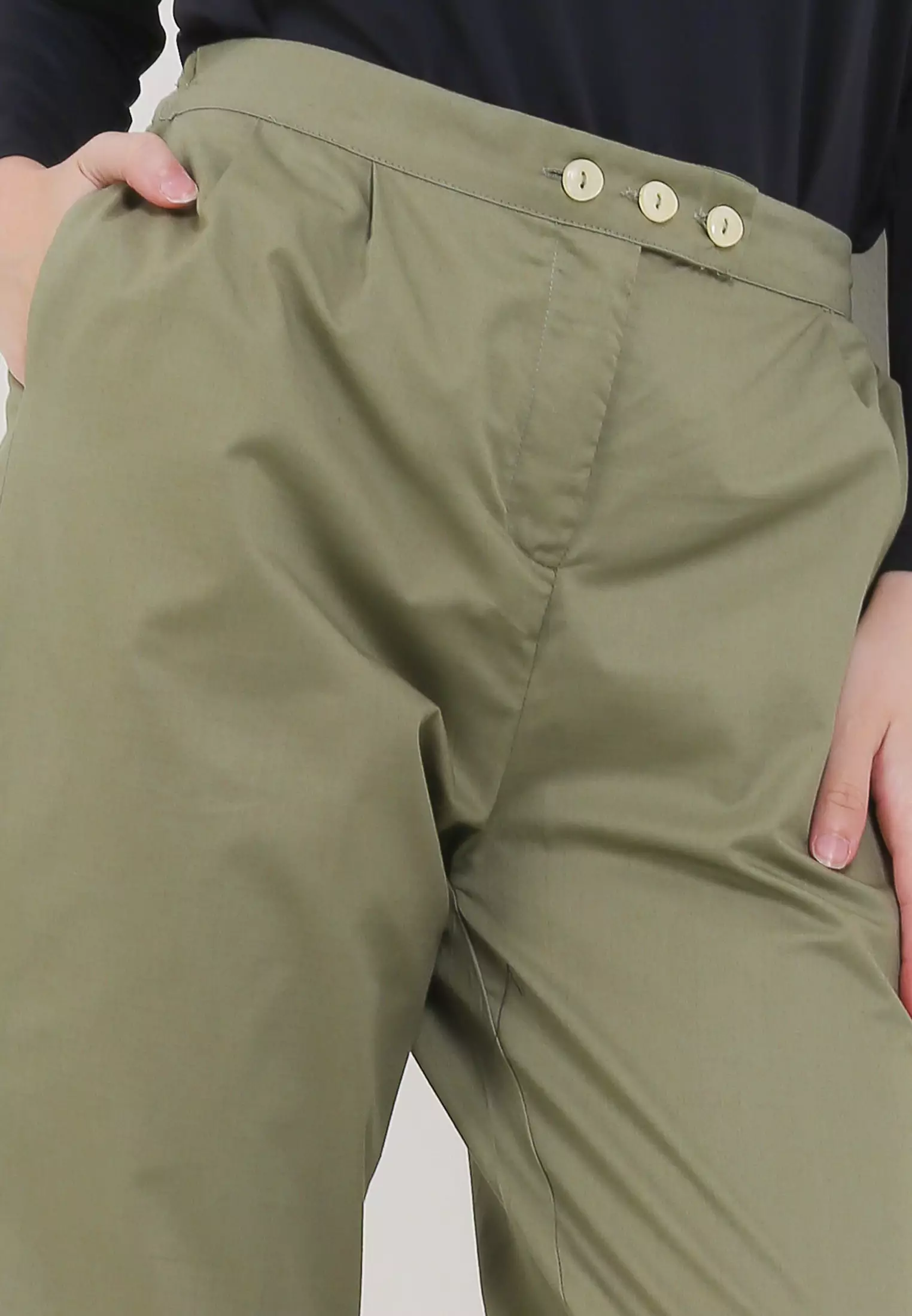 MFMW Soyoung Celana Panjang Olive