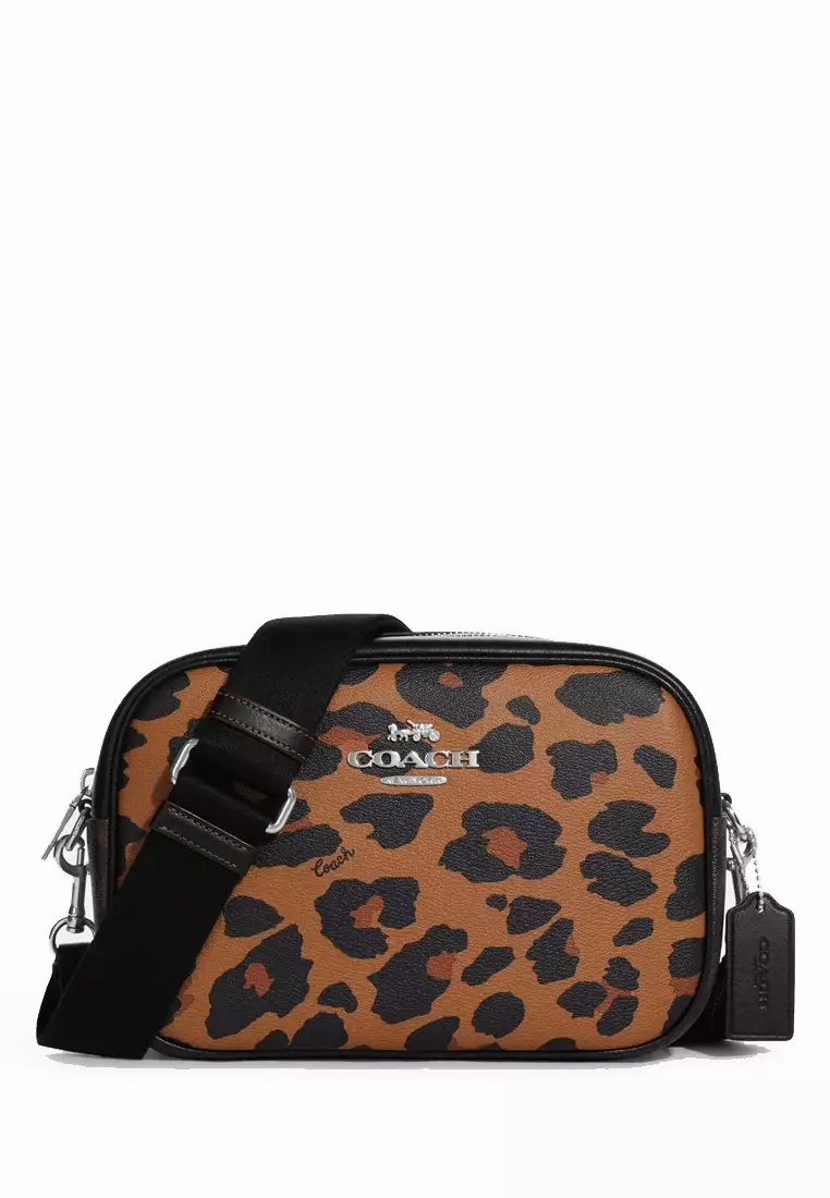 網上選購Coach COACH Jamie Camera Bag With Signature Canvas And Leopard