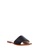 Carmelletes black Leather Flat Slides 87684SHD5BFCA0GS_2