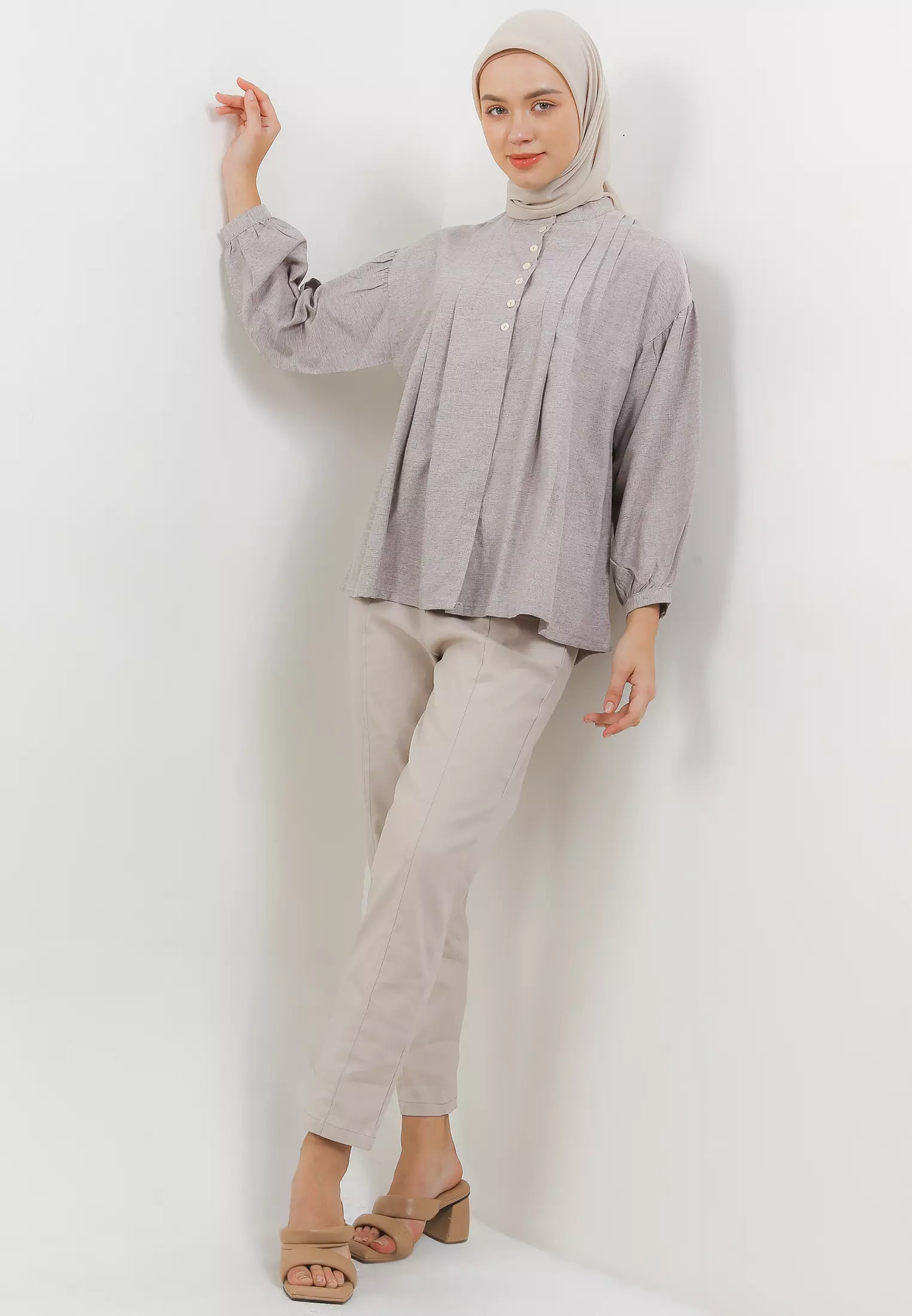 MFMW Neneng Atasan Blouse Dark Brown