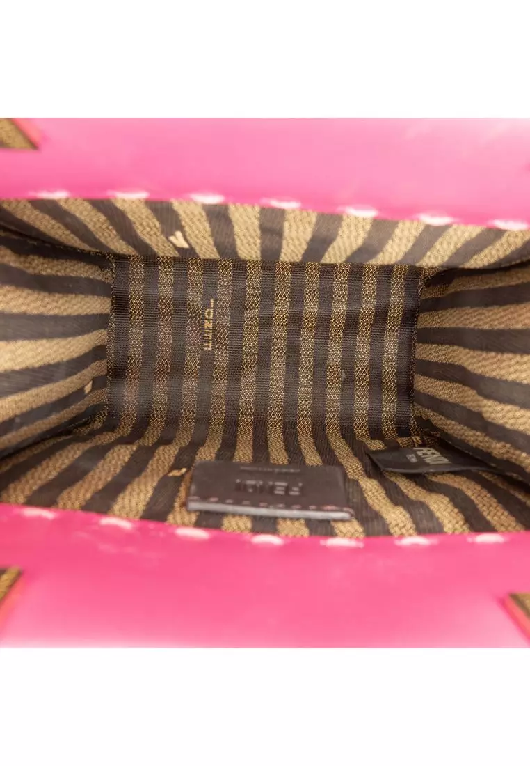Pre-Loved Fendi Mini Leather Sunshine Shopper Tote